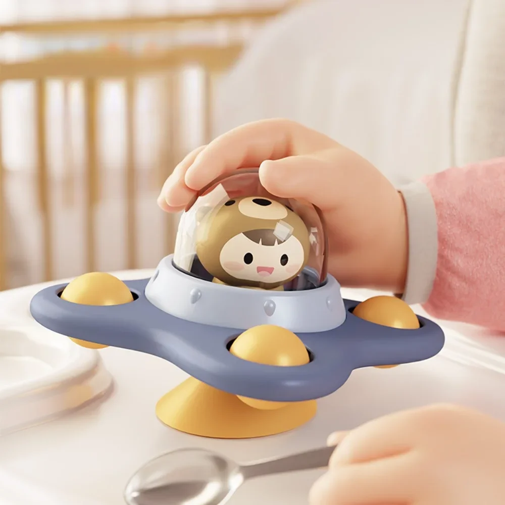 ألعاب الأطفال شفط كأس سبينر لعبة للأطفال الصغار تململ الأسطوانة سبينر الإجهاد الإغاثة حمام الطفل الدورية خشخيشات الحسية مونتيسوري