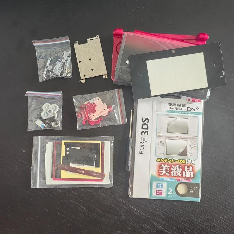 Replacement full console Shell For Nintend 3DS With Free Film & Screwdriver