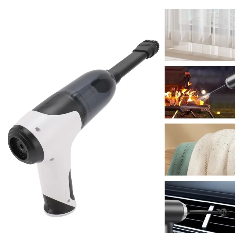 Handheld Vacuum Cleaner 9500Pa Strong Suction 100W Power Blow Function Cordless Cleaner With 6 Heads For Car Keyboard