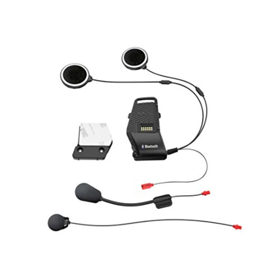 

10S Helmet Clamp Kit for outdoor sports, aluminum alloy, black, quick-release and adjustable