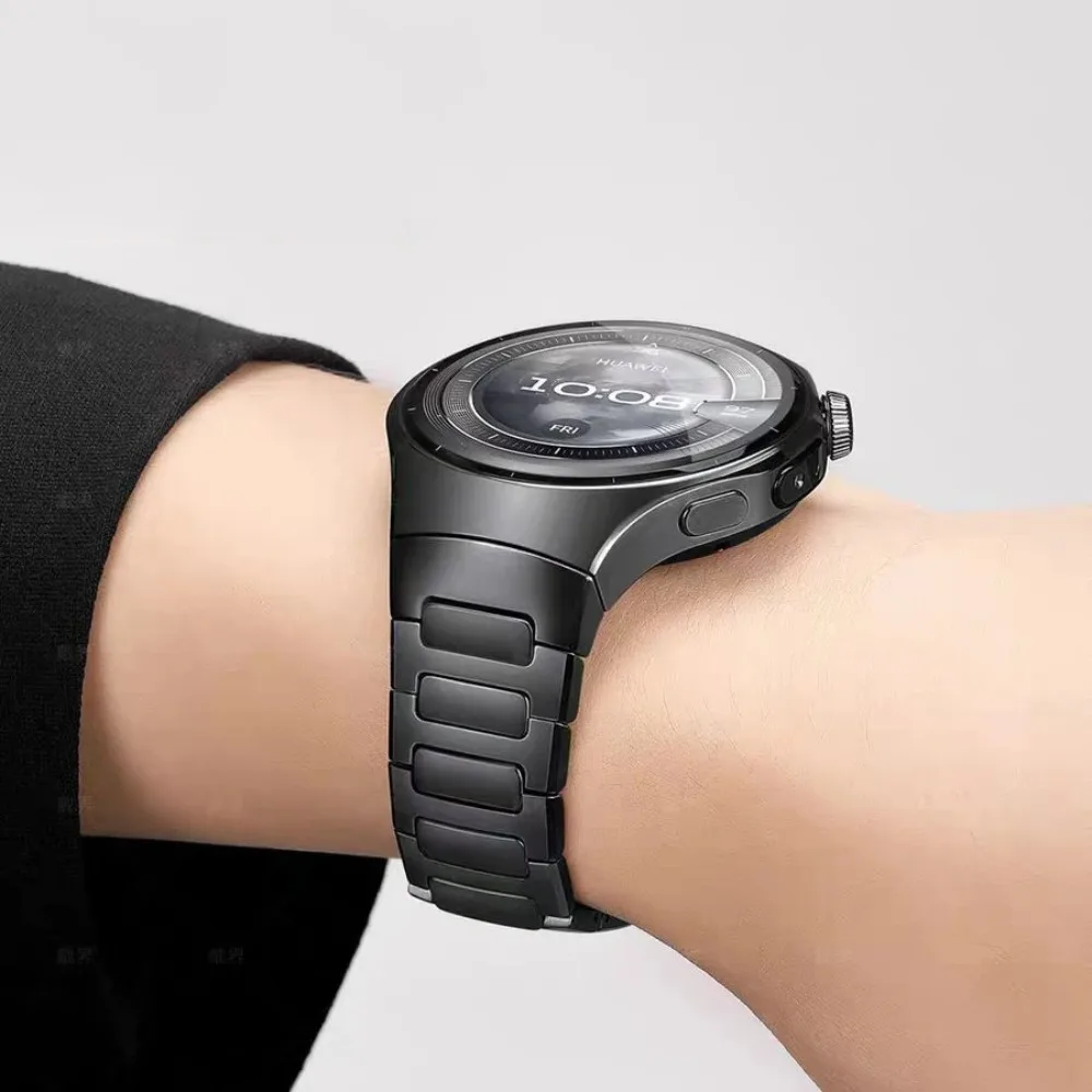 Original Titanium Strap for Huawei Watch 5 46MM No Gaps Luxury Metal Band for Huawei Watch 5 42mm Business Quick Release Band