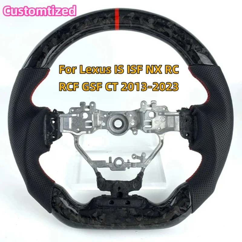 

Руль из углеродного волокна для Lexus IS ISF NX RC RCF GSF CT 2013-2023 Рулевое колесо для модификации автомобиля