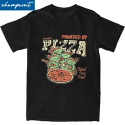 Teenage Turtles Pizza T Shirt For Men Women Cotton Clothing Printed Crewneck Short Sleeve