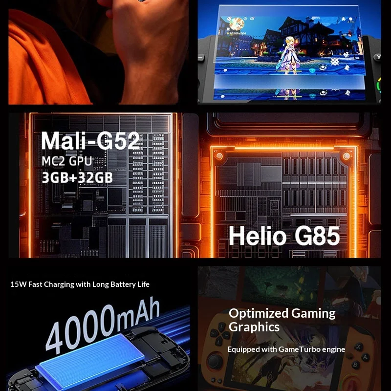 GAMEMT PSK5000 Android Handheld Game Console Pocket Super Knob 5000 5