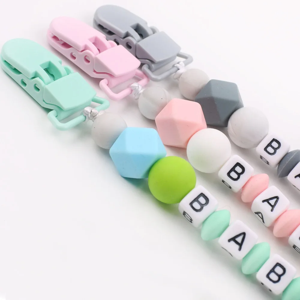 Baby Pacifier Clip Animal Cartoon Silicone Dummy Holder Chain For Baby Nipple Chain Nursing Chew Toy Shower Gift