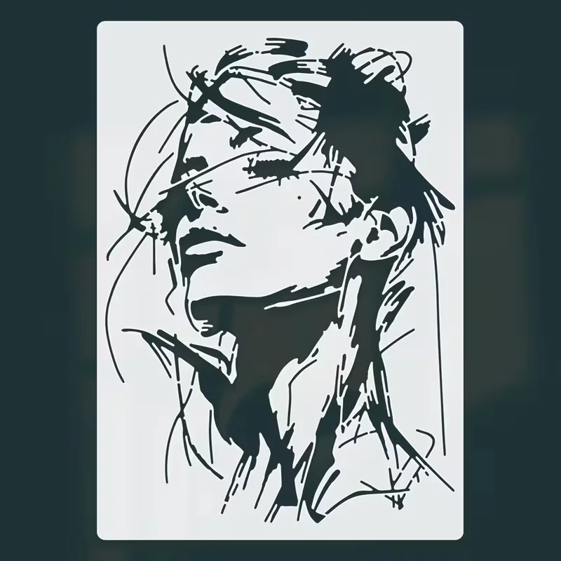 A4 29 *21cm girl DIY Stencils Wall Painting Scrapbook Coloring Embossing Album Decorative Paper Card Template,wall