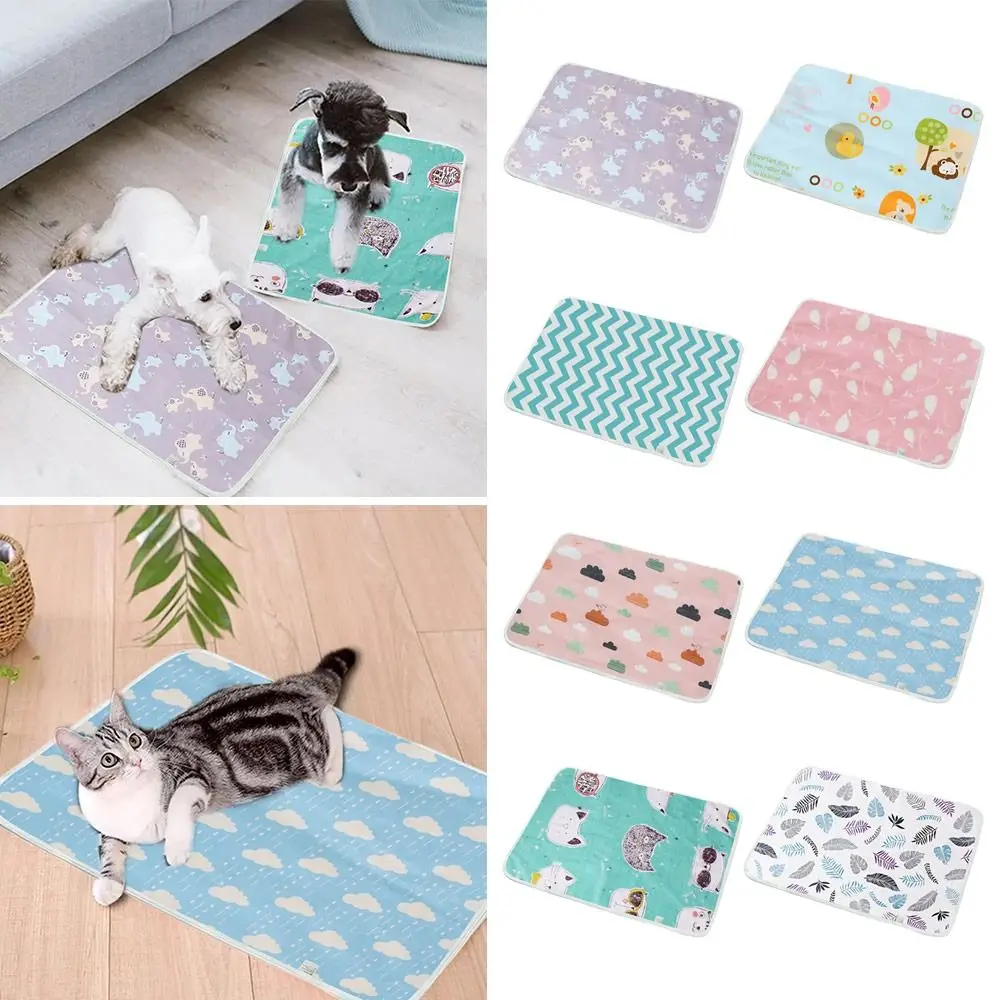 

Comfortable Ice Silk Pet Cooling Mat Waterproof Breathable Dog Bed Cotton Keep Cooling Cat Sleeping Pad Summer
