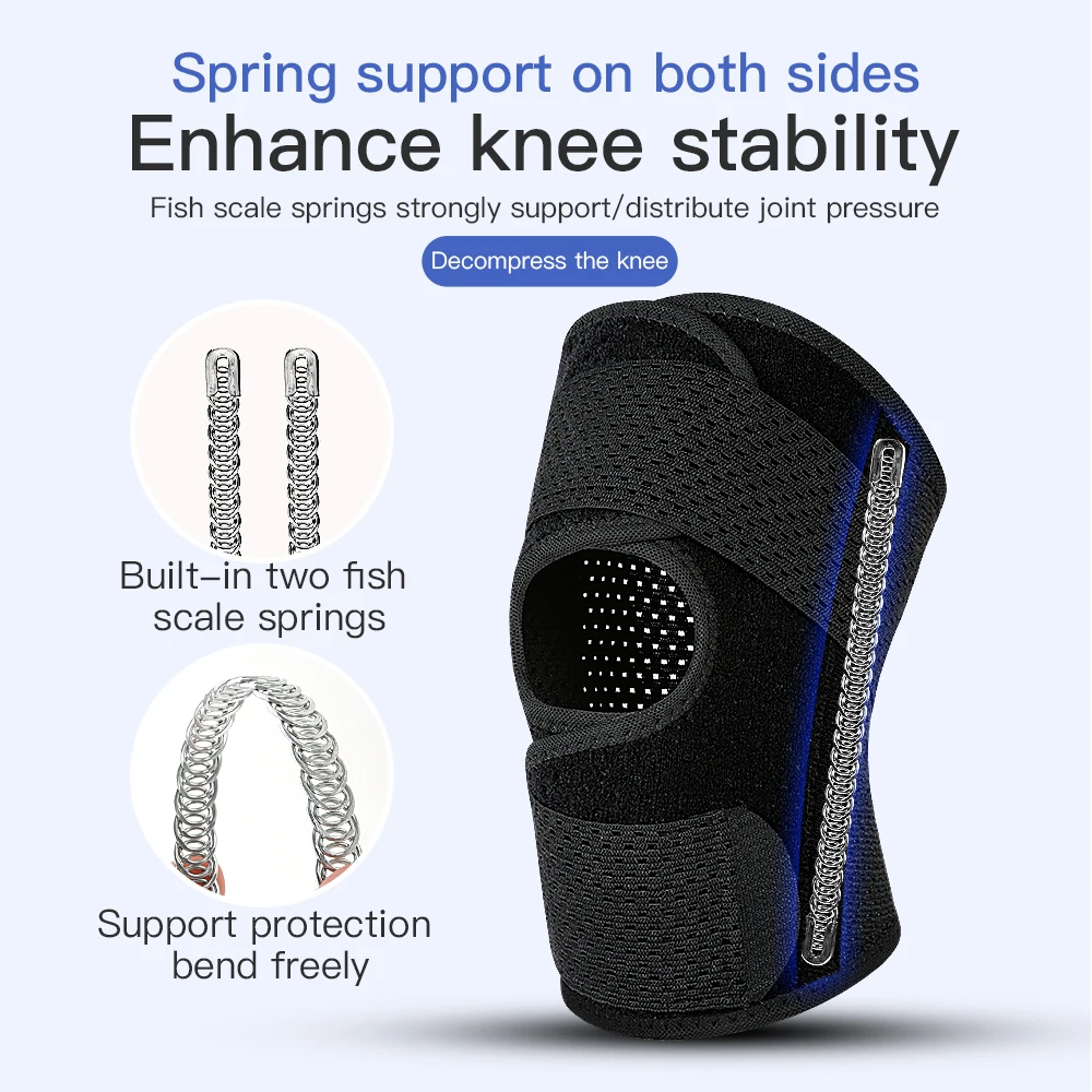 กีฬา Kneepad แรงดันยืดหยุ่นเข่า Pads เข่าสนับสนุนข้อต่อ Protector ฟิตเนสเกียร์การกู้คืนการบาดเจ็บ Brace Protector ลื่น
