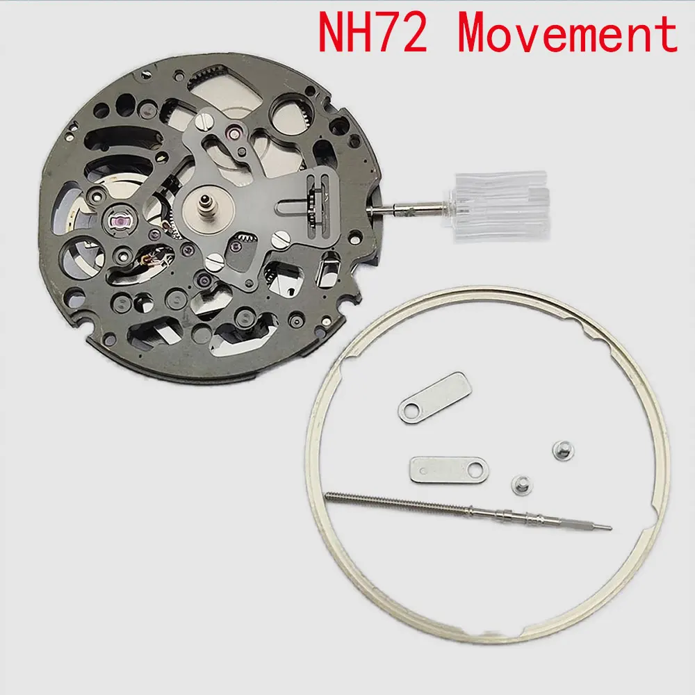 NH72 Watch movement NH72A luxury automatic mechanical movement original Japanese high precision 24 gem replacement kit