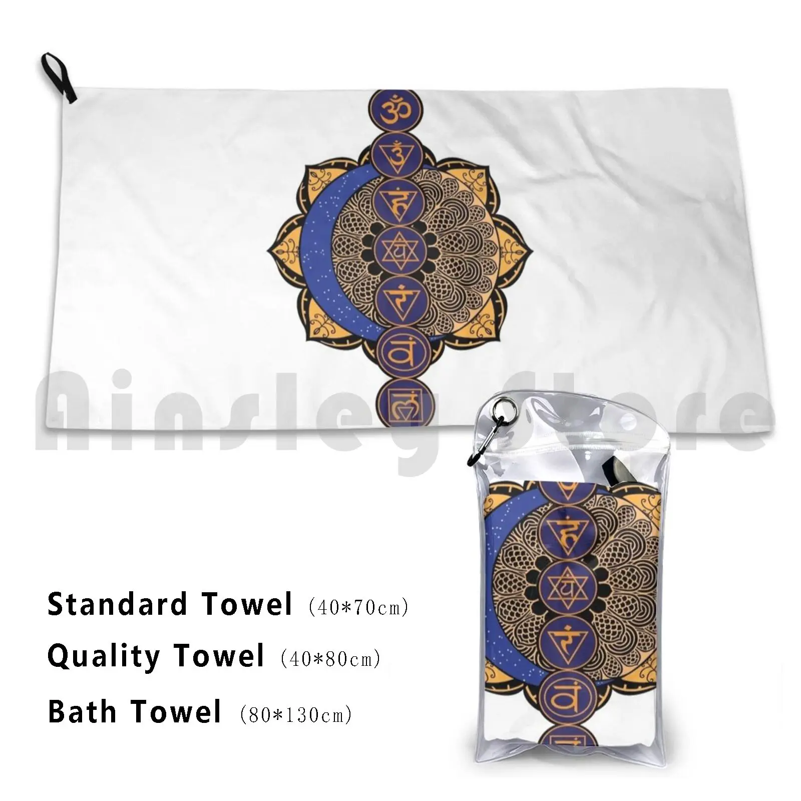 The 7 Chakras Beach Towel Quick Dry Quality Towel Wheel Energy Meditation Prana Symbol Vital Energy Buddhism Hinduism