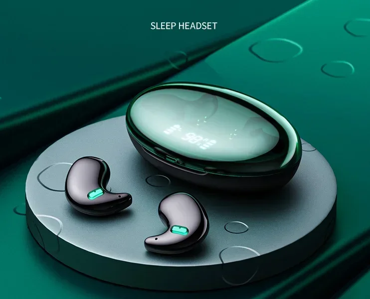 Sleep Headphones In-Ear Intelligent Noise Cancelling Mini Side Sleeping Special Sleep Headphones Long-term wear painless