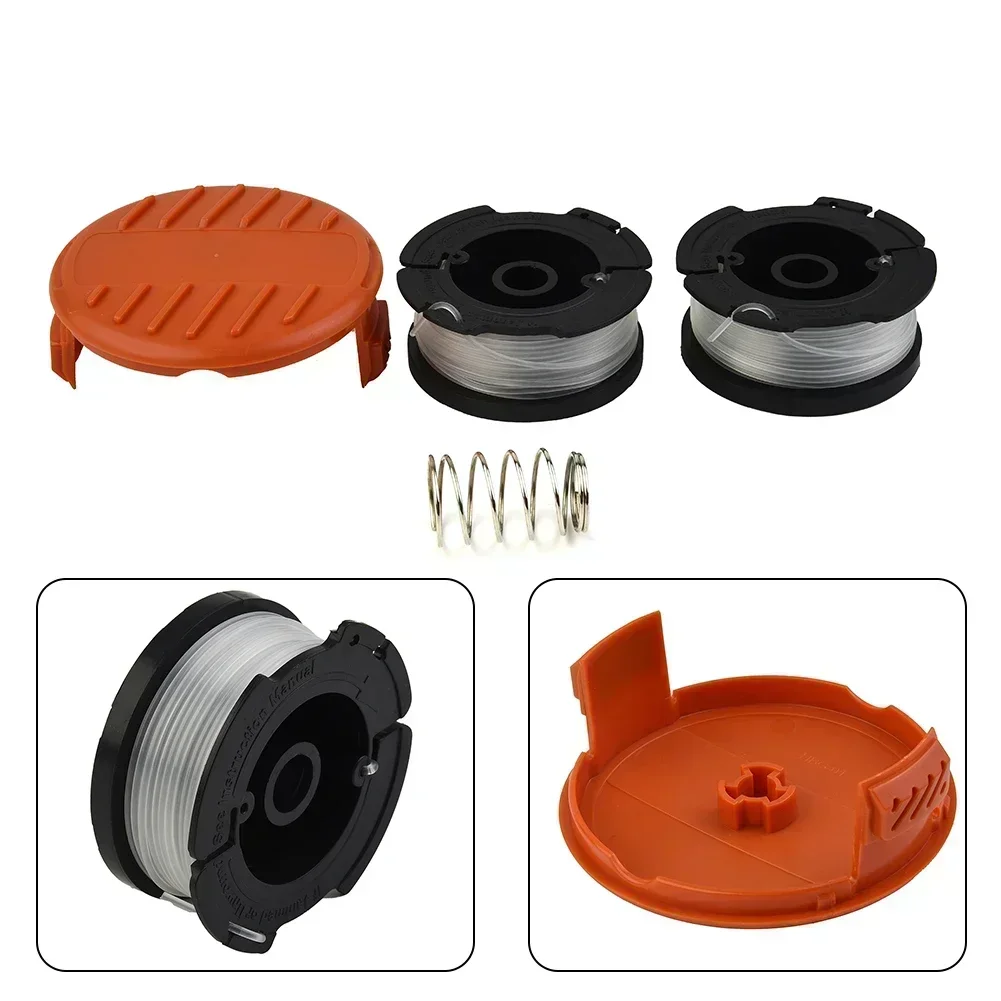 2 шт. катушка триммера + 1 шт. крышка для Black & Decker 3630L 3630L20 120 13 14 1423 2000 GL 544 280 425SC 30 301