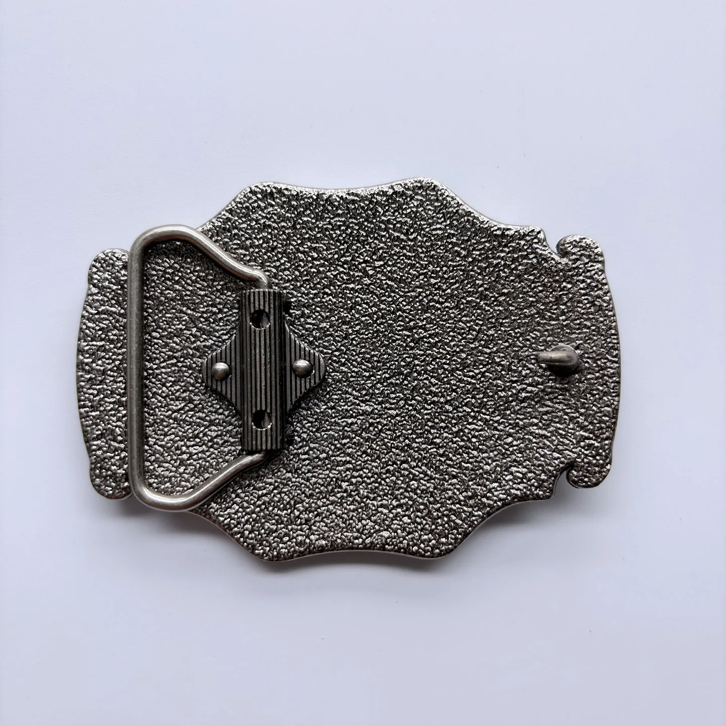 Belt Buckle Southwestern Engravable Raised Blank Oval Antique Silver Unisex Western Belt Accessories BUCKLE-WG016