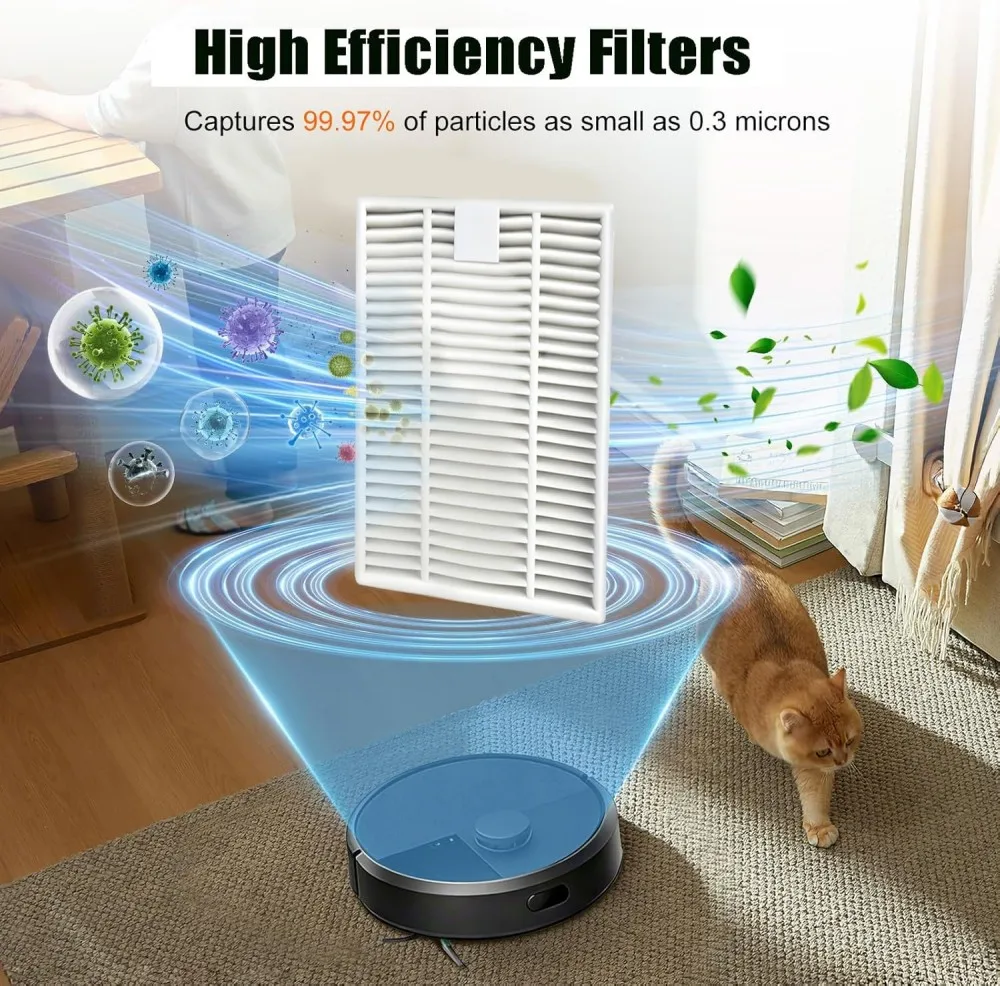 Fit For IRobot Roomba 115 Combo/115 Combo+ Vacuum Cleaner Replacement Parts Main Roller Brush Side Brush Filter Mop Pad Dust Bag