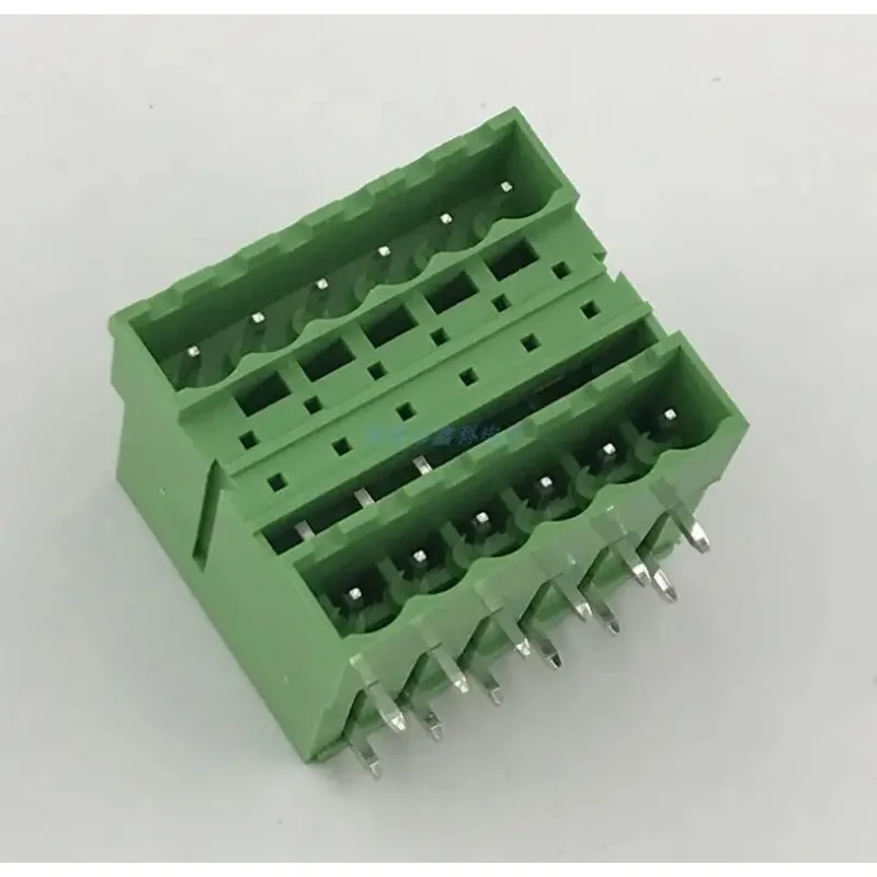 5sets Double row  plug type PCB terminal block curved  / straight needle pitch 5.08mm  plug socket male and female