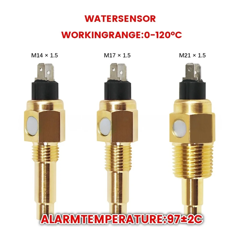 3pcs Car Water Temperature Sensor  FOR M14  M17 M21 Thread For Automotive Generator Interior Parts