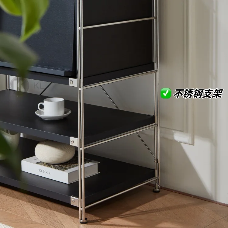 Japanese bookcase locker living room storage cabinet display cabinet display cabinet side
