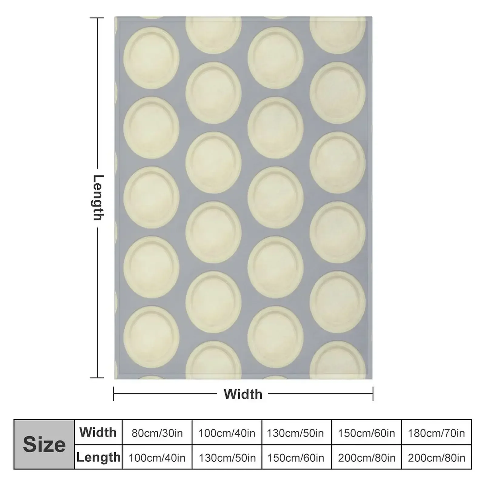 ROUND THINGS Throw Blanket couch cozy soft plush fuzzy picnic outdoor blanket