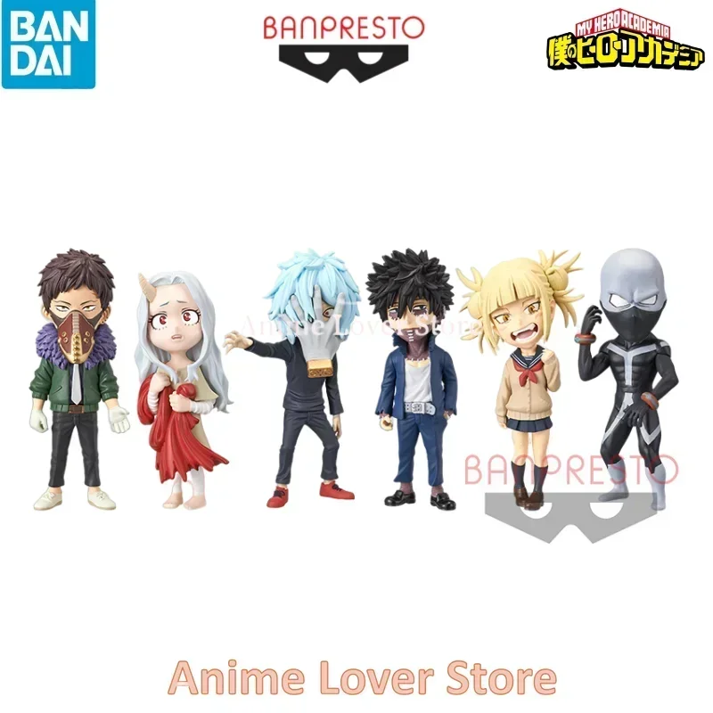 Bandai Banpresto Original My Hero Academia WCF VO.6 Himiko Toga Dabi Shigaraki Tomura Overhaul Anime Figures Toys for Kids Gift