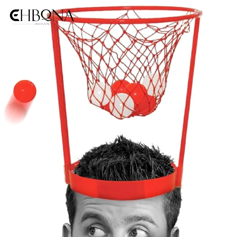 

1 Set Head Hoop Basketball Party Game For Kids And Adults Carnival Game Adjustable Basketball Net Headband