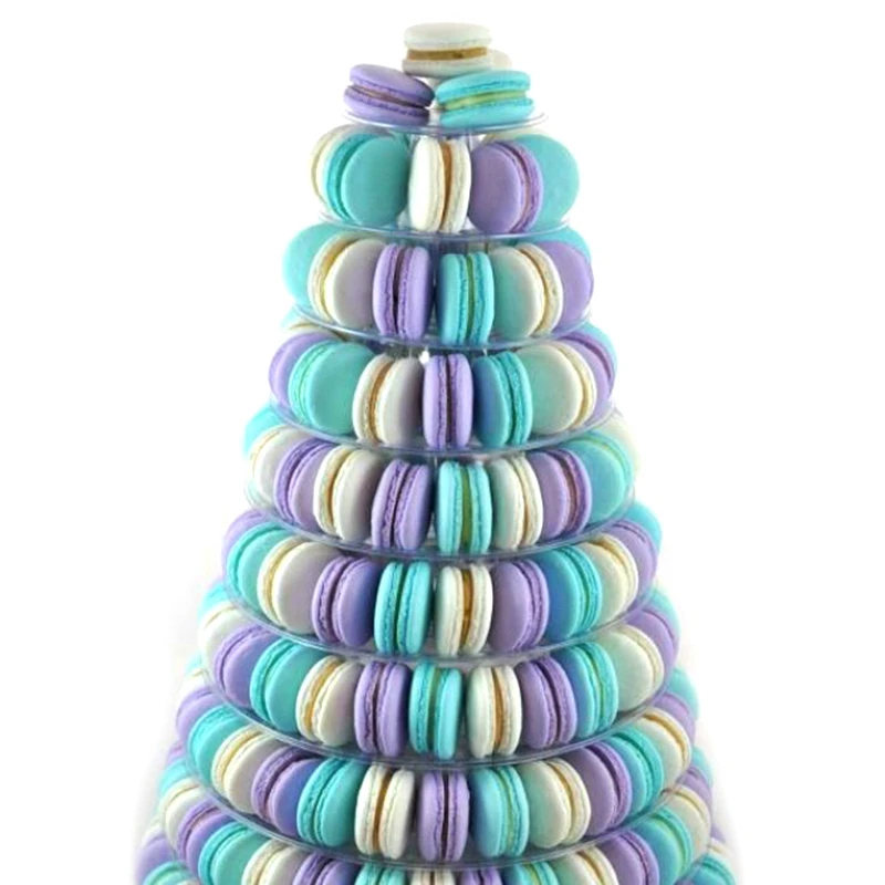 10 Tiers Macaron Tower Macaroon Display Stand Baby Shower Birthday Party Cake Decorating Supplies Wedding Decoration Transparent