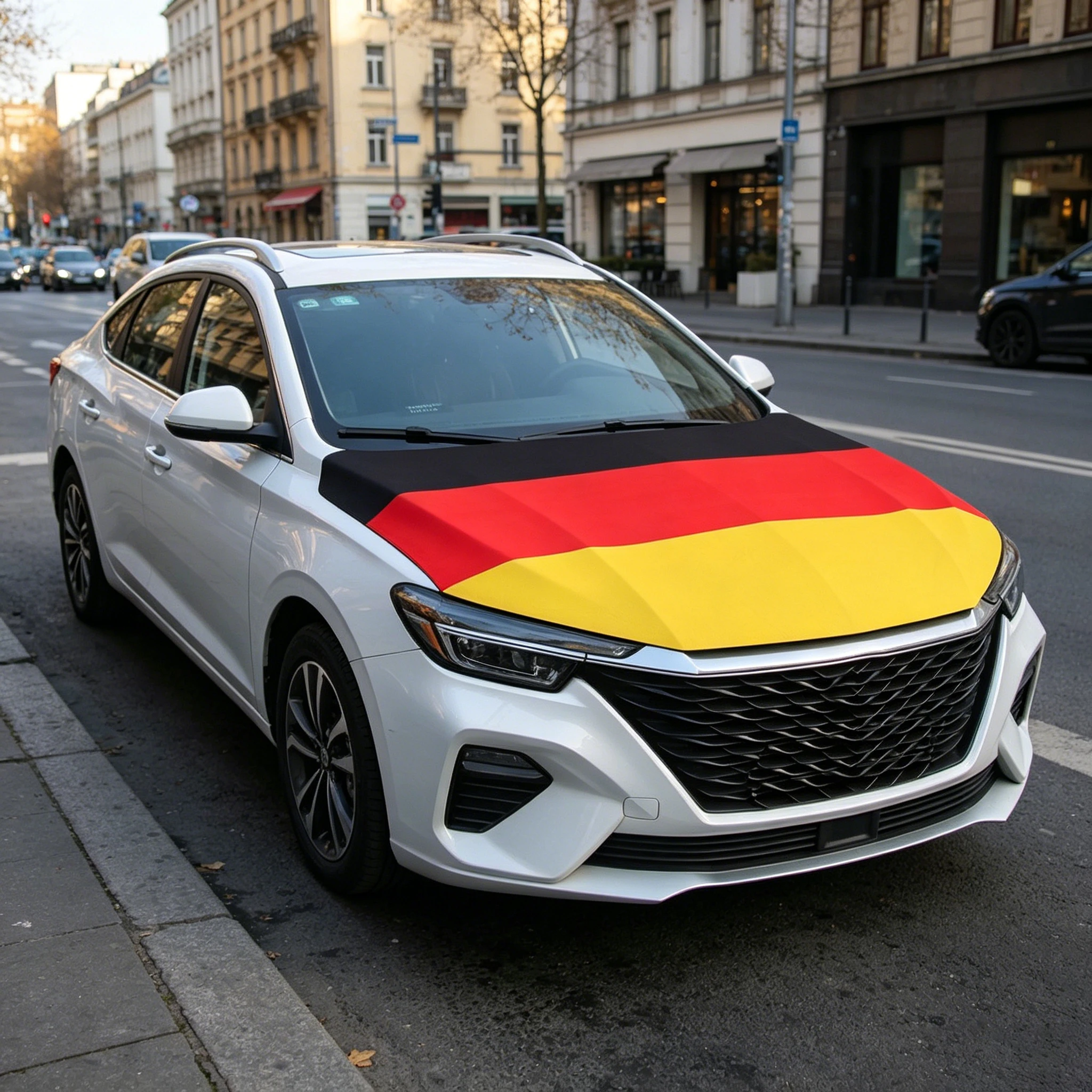 115x160CM Germany Flag Car Hood Cover Flag Automobile Engine Hood for Vehicle Decoration