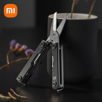 Xiaomi HUOHOU Mini Multi-function Knife Outdoor Camping Folding Knife Tools Multitools 10 in 1 Portable Scissors Screwdriver KIT