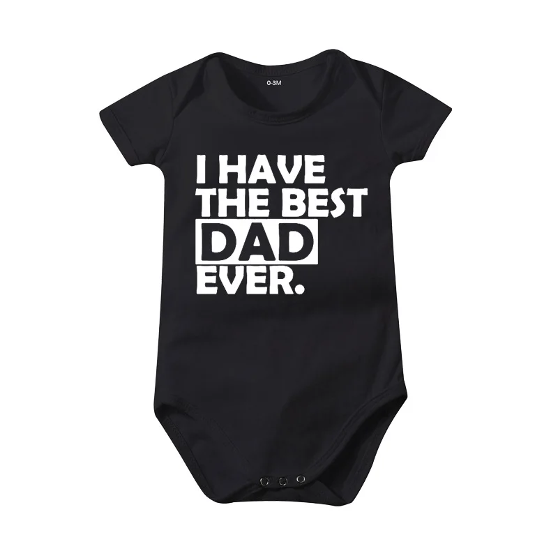 0-24 Months Infant Outfit Rompers Short Sleeved Printed Letter Onesies Newborn Baby Boys Girls Bodysuits