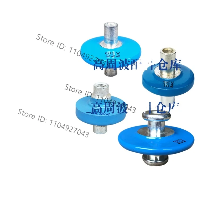 1pcs 102 3KV 202 10KV 1n0m 1000PF high frequency machine spark filter button high voltage ceramic dielectric capacitor