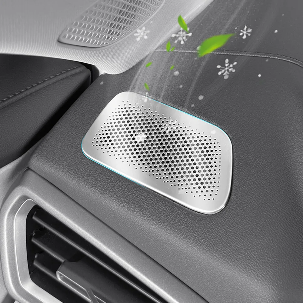 

Для BYD Atto 2 Yuan UP 2024 2025 Маски для выпуска воздуха с обеих сторон приборной панели Автомобильные принадлежности Защитная крышка из нержавеющей стали