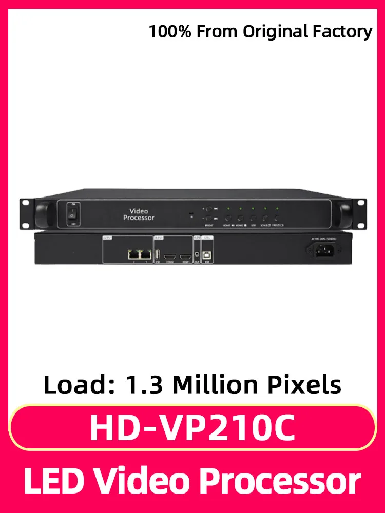 

HD-VP210C Full Color LED Display Screen Video Processor 2-in-1 Synchronous System Controller USB Playback