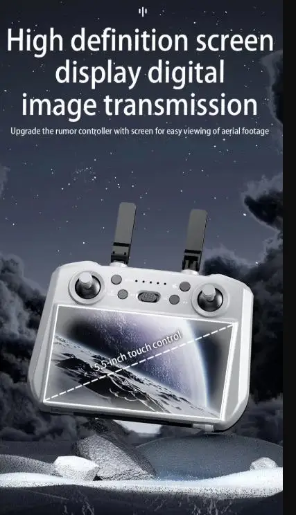 5.5in Touch Screen RC Drone 8K Brushless GPS Return 3 Axis Gimbal EIS Stable Obstacle Avoidance Remote Control Queadcopter