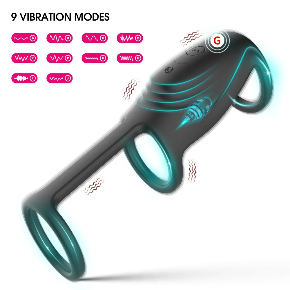 Bluetooth Vibrating Penis Cock Ring Vibrator APP Control Adult Sex Toy For Men Couple Delay Ejaculation Vagina G Spot Stimulator