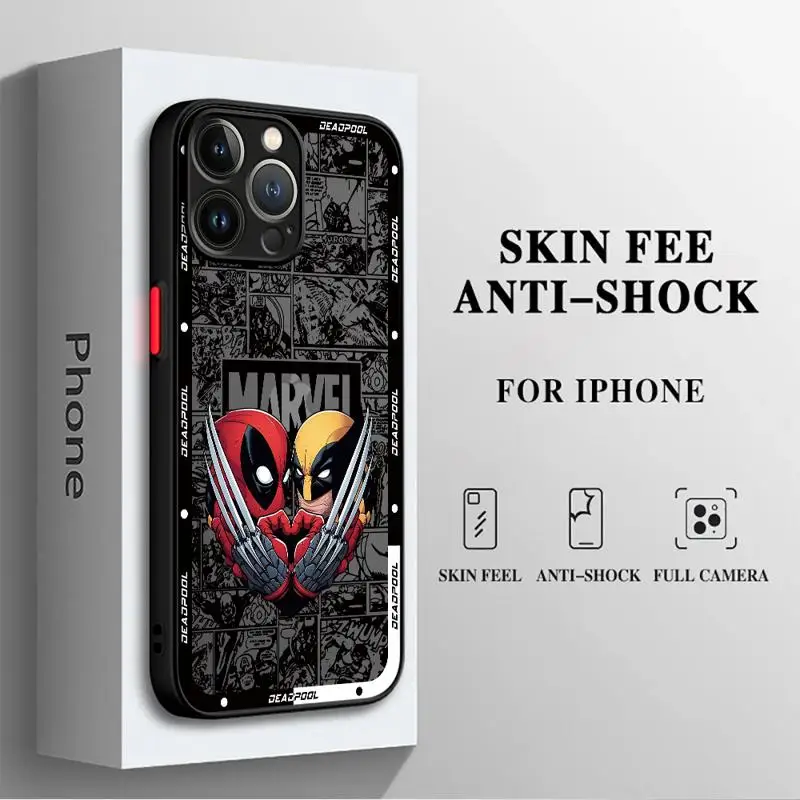 phone cases for Apple iPhone 11 16 case 8 14 12 Pro 15 7 8Plus 13 Mini XS X XR Luxury fundas Cover Wolverine Deadpool Brothers