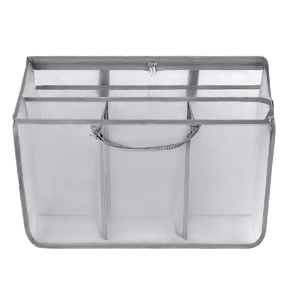 

Sandproof Beach Tote Organizer Insert Breathable Transparent Beach Handbag Inner Bag Handle Buckle Portable Mesh Storage Bag