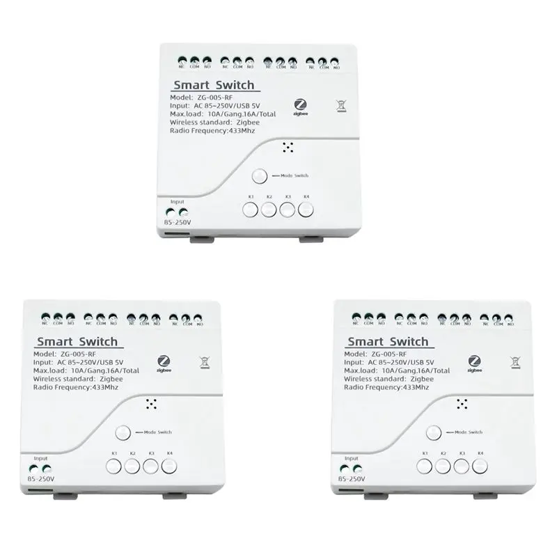 3x-4ch-zigbee-smart-light-switch-module-ac-85-250v-rf433-receive-10a-relays-work-with-alexa-assistanttuya-smart-life