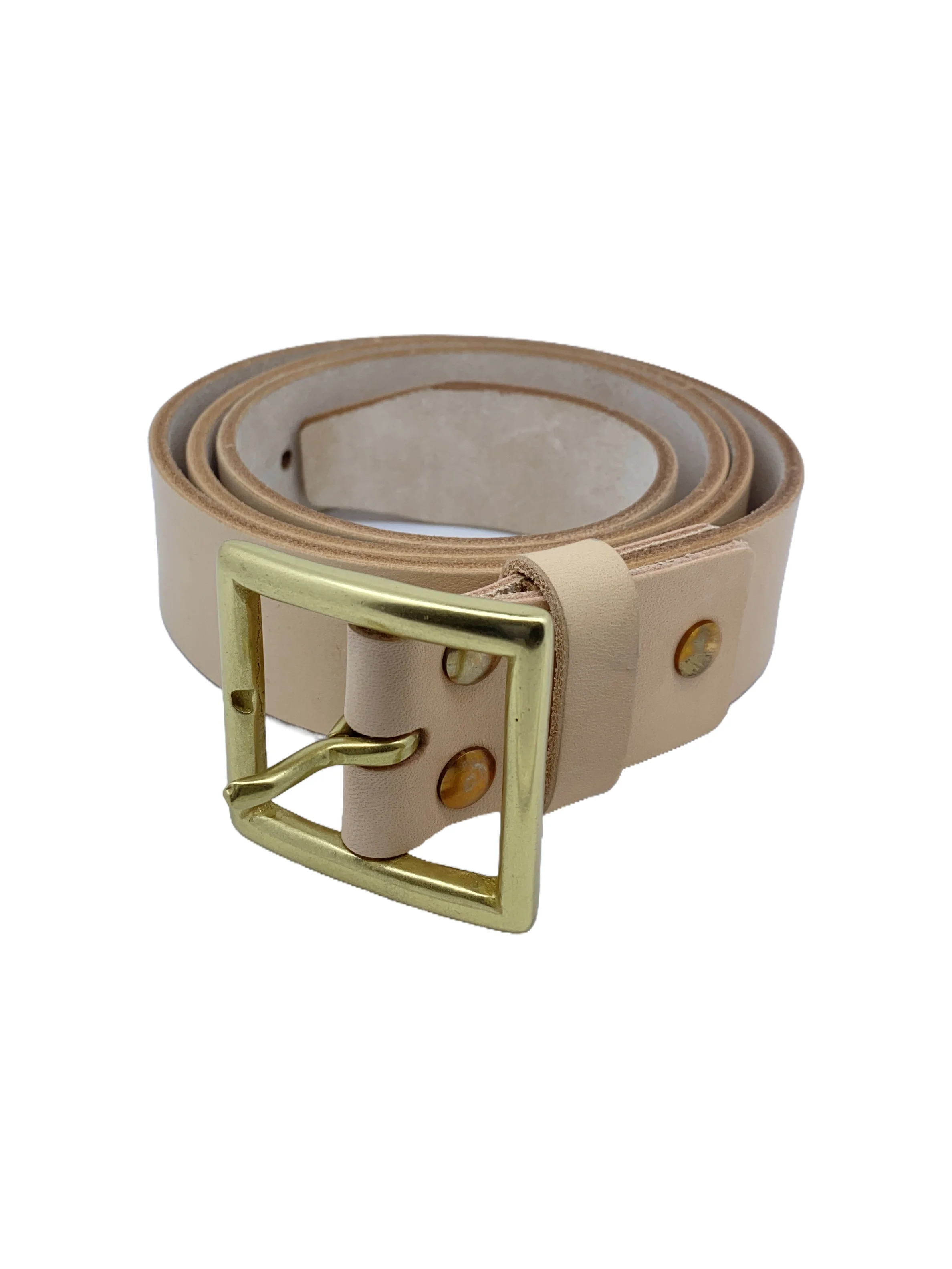 SauceZhan Italian Full-grain Leather Brass Buckle Cowskin Genuine Leather Belt Man Waist Belt Men H Belt Buckle
