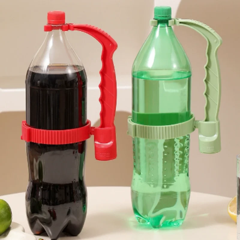 Adjustable Bottle Handle Rack with Dust Cap Multi-Purpose Oil Jug Pouring Holder Anti-Spill Portable Grip Stand for Kitchen Cook