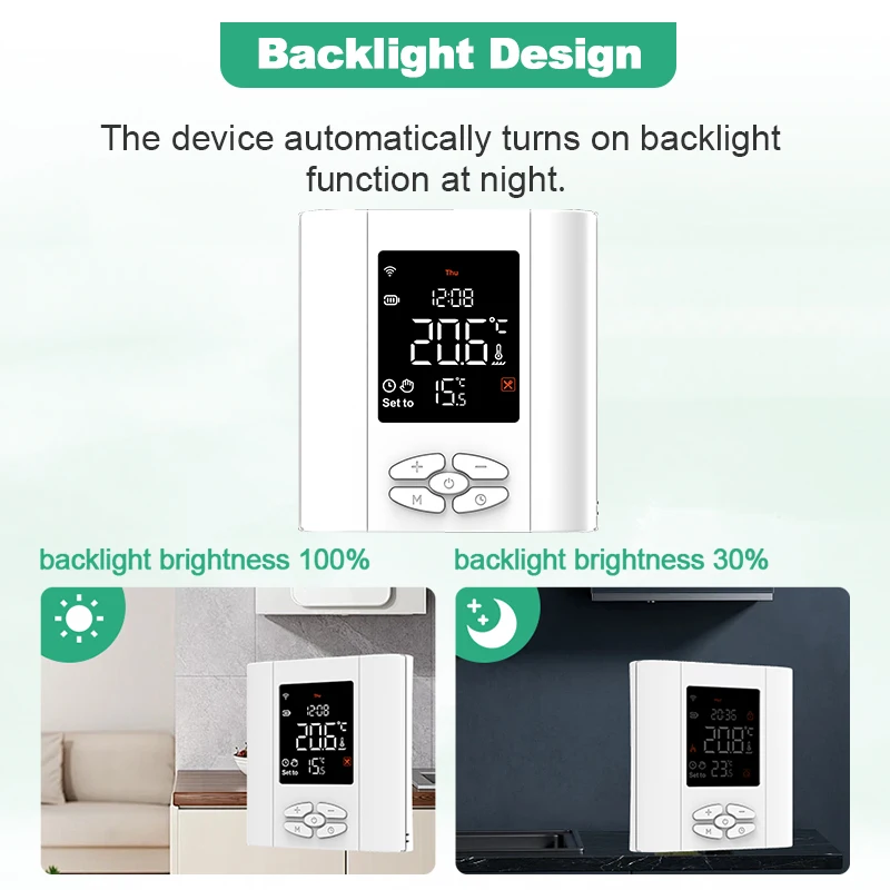 Tuya Smart Home WiFi e Termostato Zigbee, Controlador de Temperatura a Bateria, Caldeira a Gás, Trabalhe com Alexa, Google Home