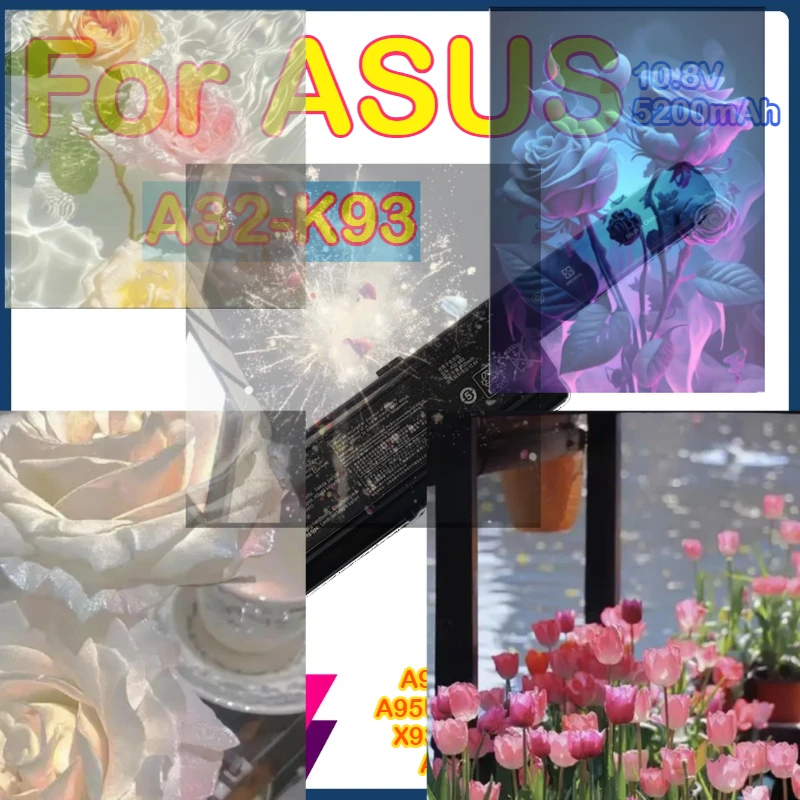 

A32-K93 For ASUS A32-K93 A31-K93 A42-K93 K93SM K93S A93 K95 Laptop Battery