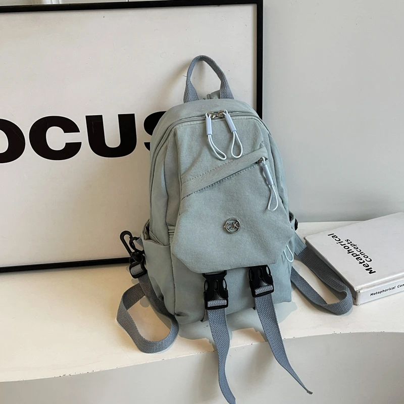 Mochila de viagem feminina lazer tempo de alta capacidade pacote de peito elegante atmosférica durável resistente a bolsa de ombro único