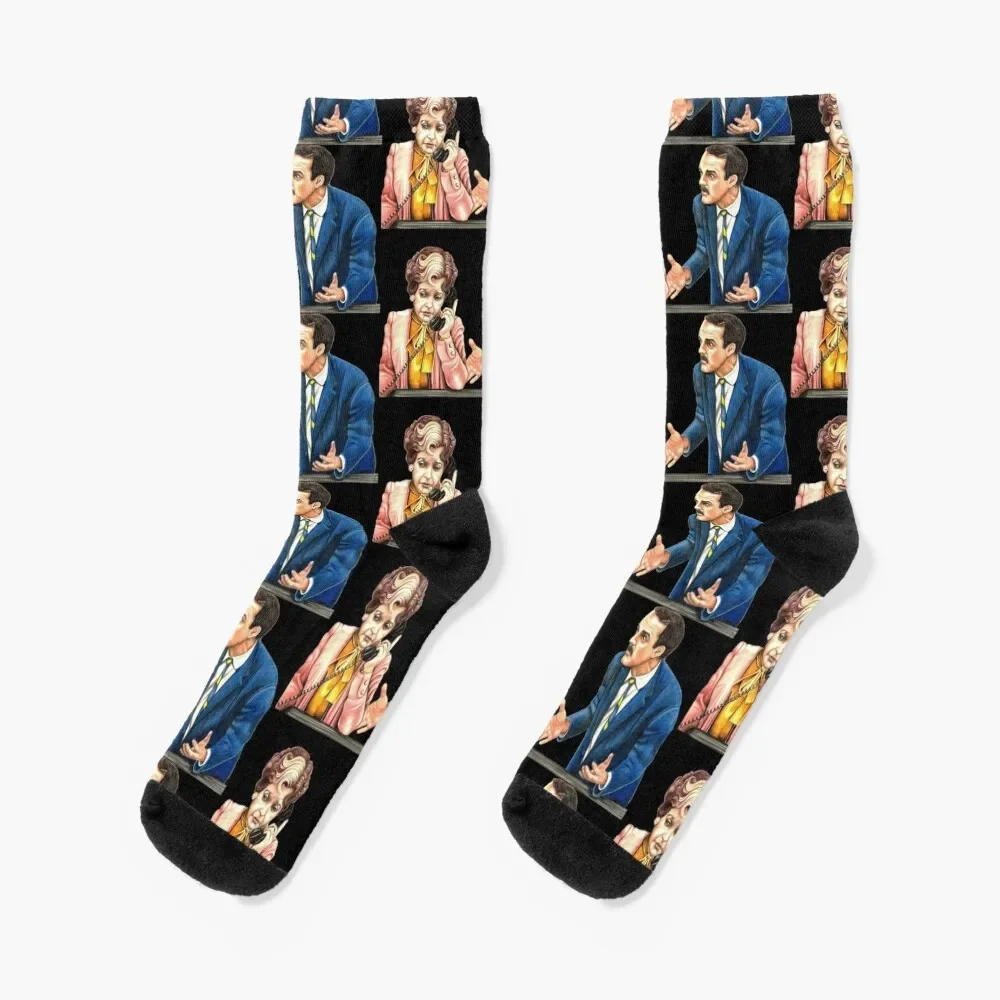 

Fawlty Towers : Sybil and Basil Socks retro Soccer Men Socks Luxury Brand Women's