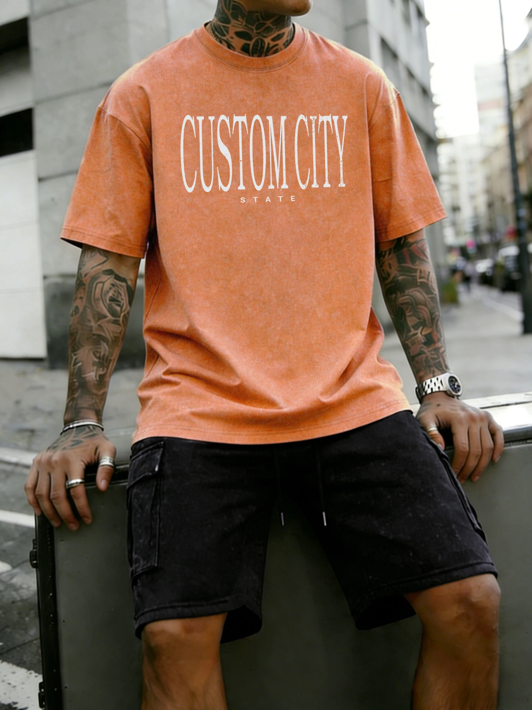 

Мужская футболка с индивидуальным дизайном букв и надписей, модная, универсальная, повседневная, летняя, уличная одежда, унисекс, хлопок, с эффектом потертости, с коротким рукавом