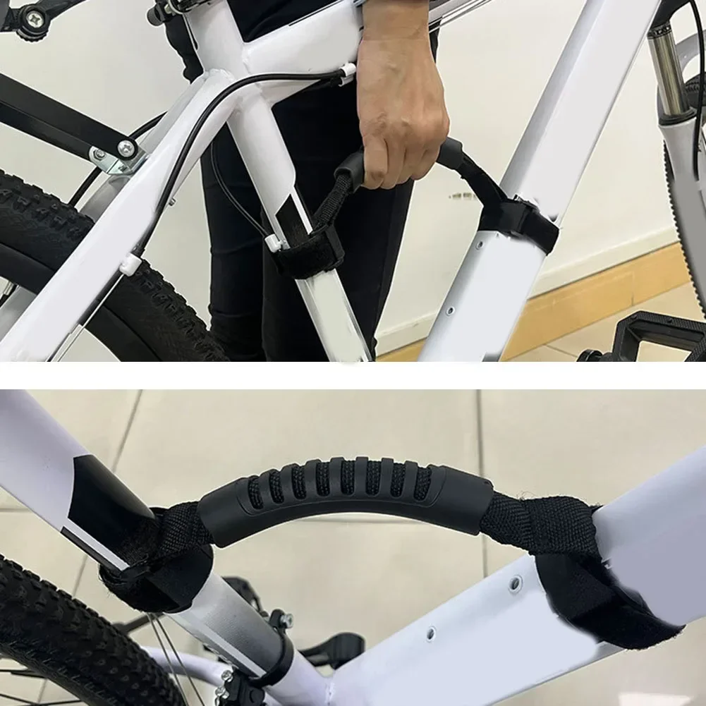 Folding Bicycle Carrier Handle Hand Grip For Electric Scooter Bicycle Frame Carry Shoulder Strap Bike Accessories Labour-Saving