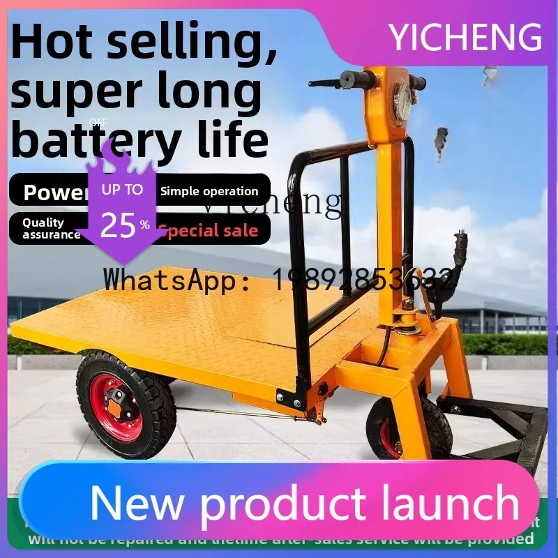 

electric flatbed truck truck construction site brick warehouse cargo load transport truck