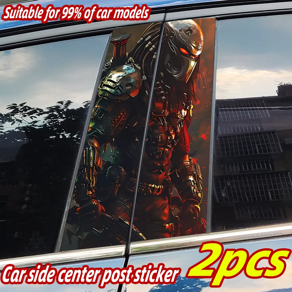 

Predator Car Stickers Auto B Pillar Waterproof Funny Sunscreen Decor Cover Scratches Car Doors Pillar Vinyl Decals Accessories