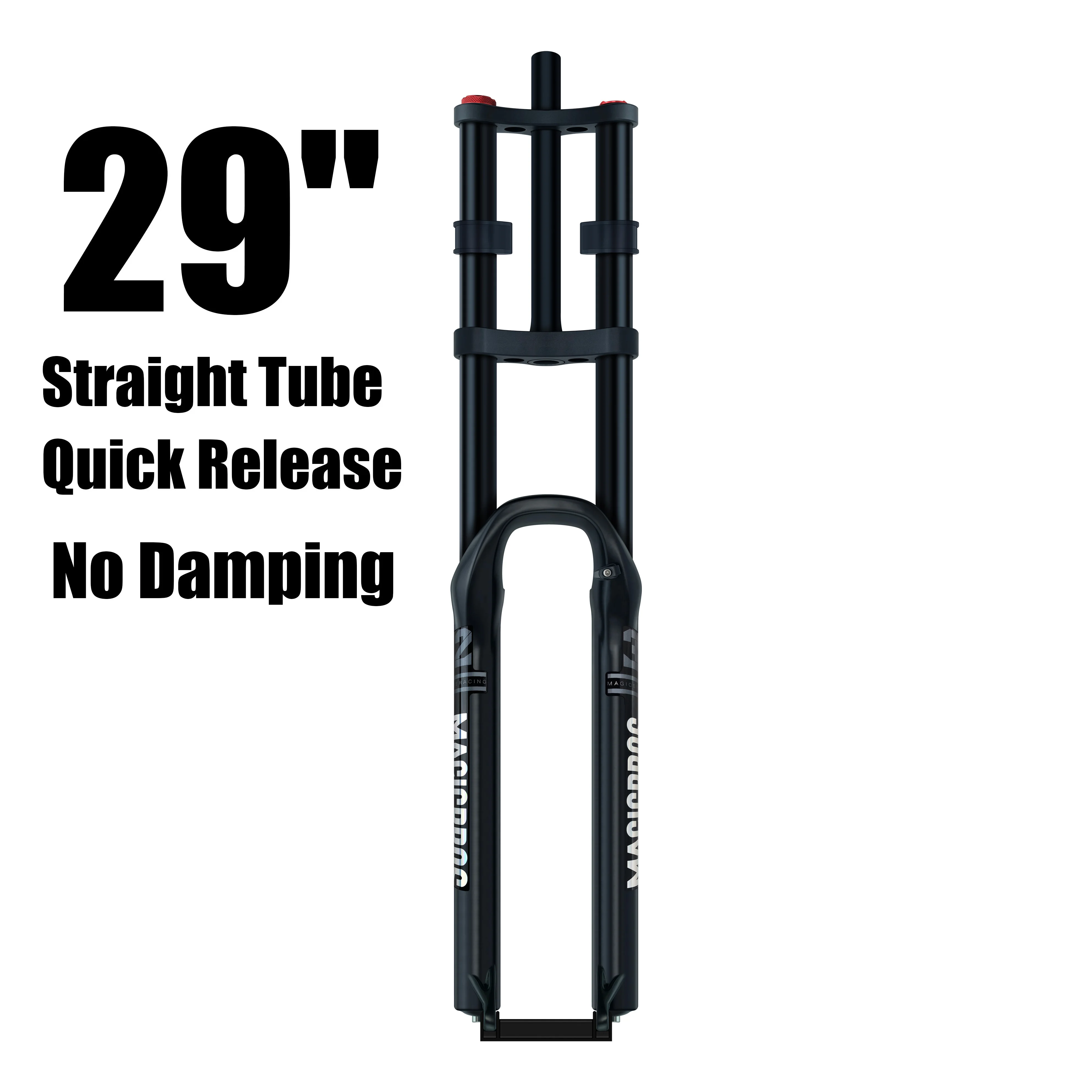 MAGICBROS Dubbele Schouder Luchtvering Vork Schijfrem 180MM Veerweg 15*100 / 110MM Elektrische E-Bike Mountainbike Lucht Vork