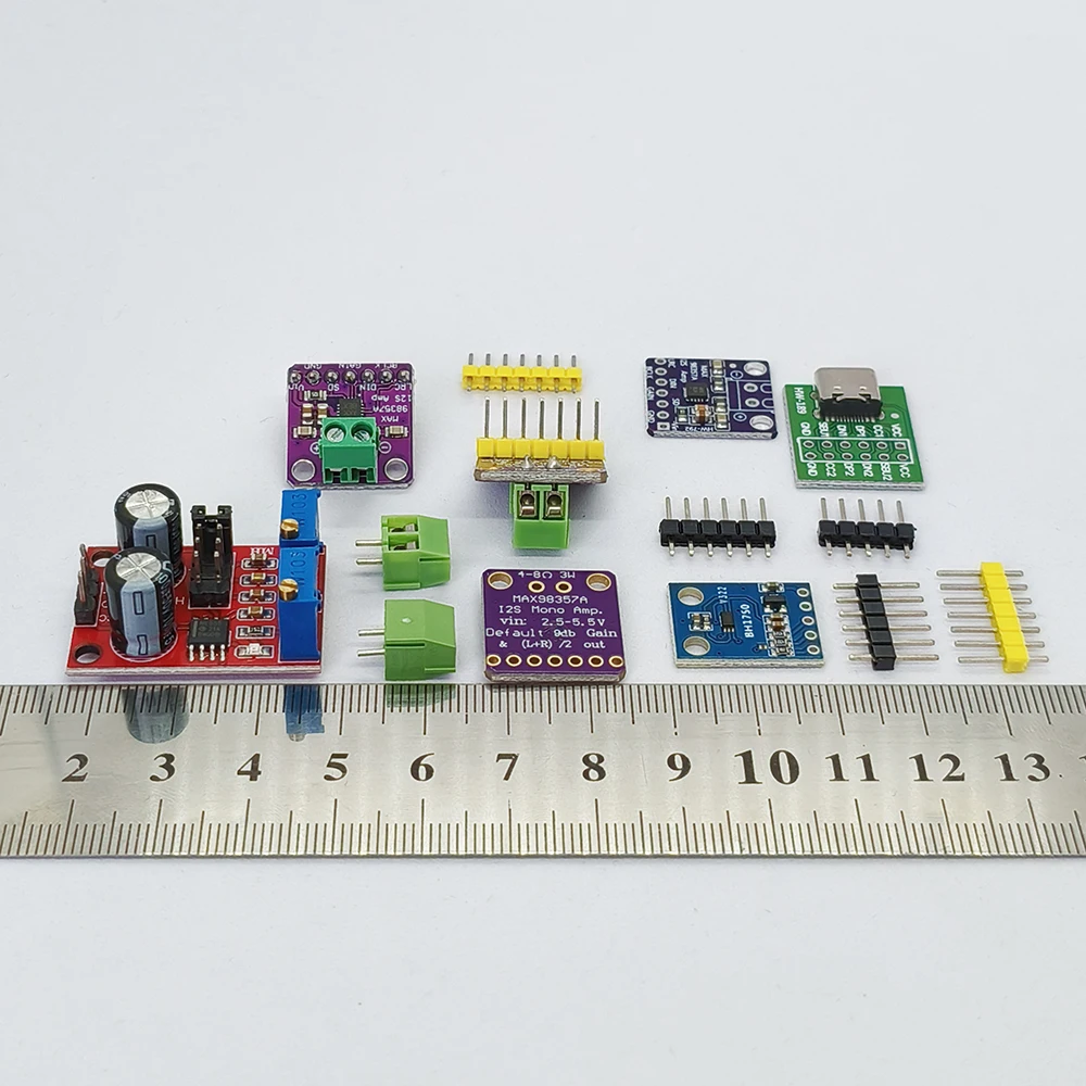 5 Stück MAX98357 I2S Filterloses Audio-Verstärkermodul der Klasse D NE555 Einstellbarer Impulsgenerator-Sensor für ESP32 Raspberry Pi – Detail 6