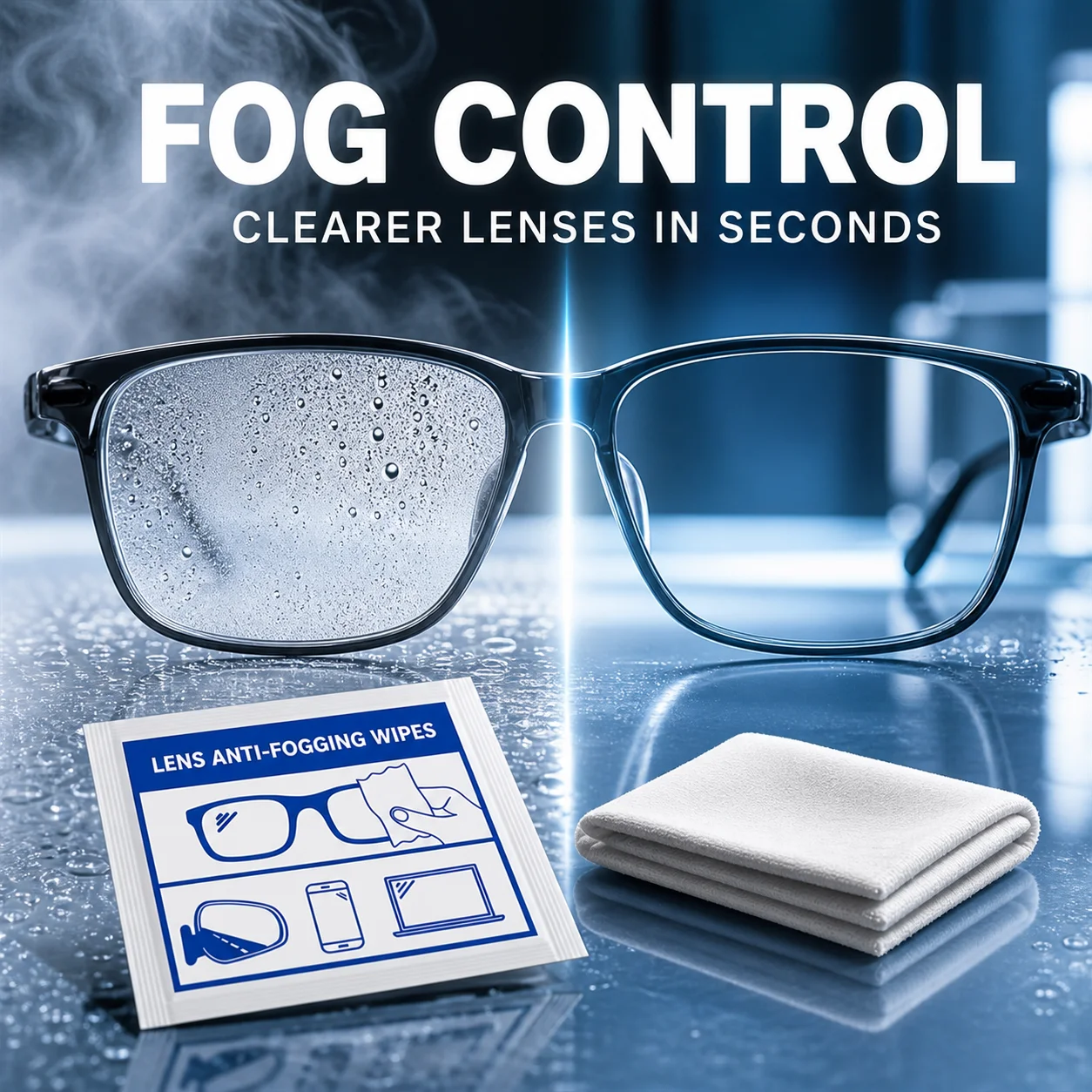 400/500/1000 Pieces Set Quick Cleaning Lens Cloth Portable Oil Pollution Removal Easy To Use Glass Microfiber Wet Wipes