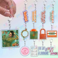 Classic The Life of A Showgirl Keychain Accessories Bag Charms Songs Music Keychains Womens Keyrings Jewelry Fans Freinds Gift